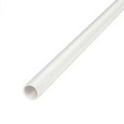 25mm White Heavy Gauge PVC Conduit 3 Metre Length